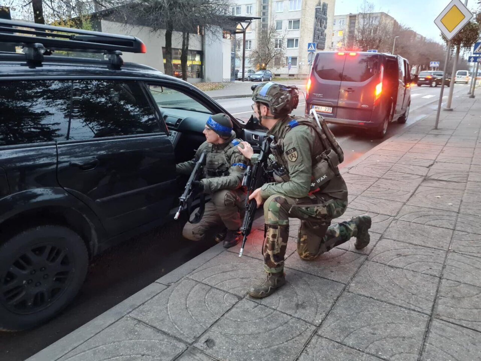 Учения Союза стрелков Литвы Juodas vanagas 2025  Учения Союза стрелков Литвы Juodas vanagas 2025  - Sputnik Литва, 1920, 25.10.2025