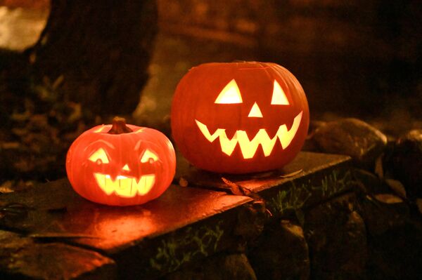 Несмотря на то, что что Хэллоуин в Литве не пользуется огромной популярностью, в центре Вильнюса появились соответствующие украшения. - Sputnik Литва