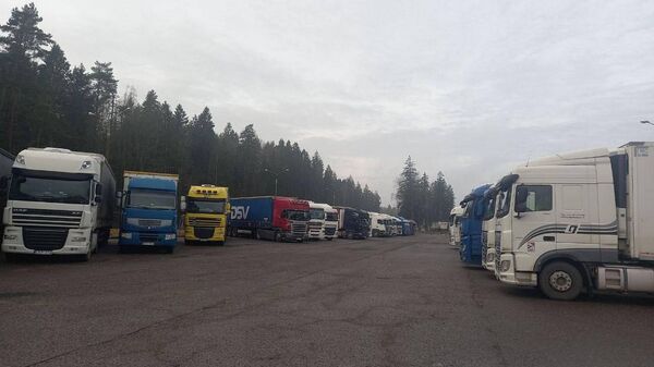Фуры на белорусско-литовской границе, архивное фото - Sputnik Литва