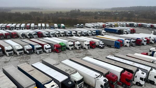 Фуры на белорусско-литовской границе, архивное фото - Sputnik Литва