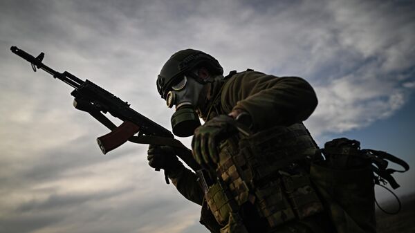 1-я разведывательно-штурмовая бригада Волки Южной группировки войск в зоне СВО - Sputnik Литва