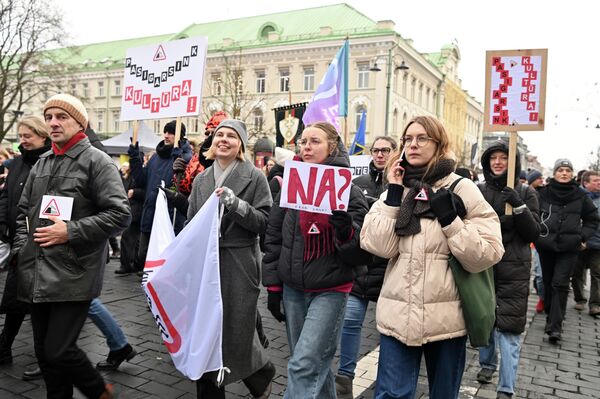 Теперь организаторы митинга выражают обеспокоенность будущим всей страны. - Sputnik Литва