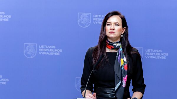 Премьер-министр Литвы Инга Ругинене - Sputnik Литва