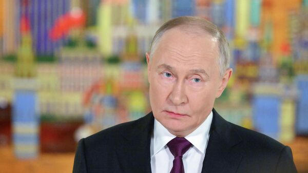 Президент Владимир Путин принял участие в инвестиционном форуме ВТБ Россия зовет! - Sputnik Литва