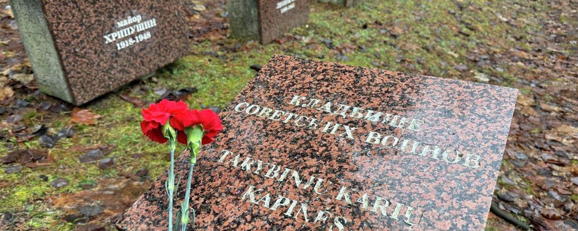 Сотрудники посольства РФ и Белоруссии в Литве возложили цветы на Антакальнисском кладбище Вильнюса  - Sputnik Литва, 1920, 03.12.2025