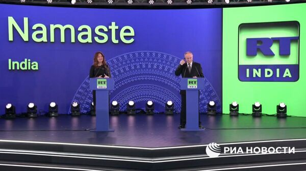 Президент России Владимир Путин и главный редактор медиагруппы Россия сегодня
Маргарита Симоньян - Sputnik Литва