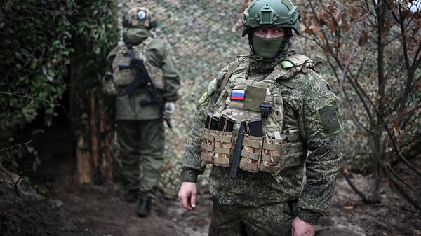 Военнослужащий ВС РФ в зоне СВО, архивное фото - Sputnik Литва