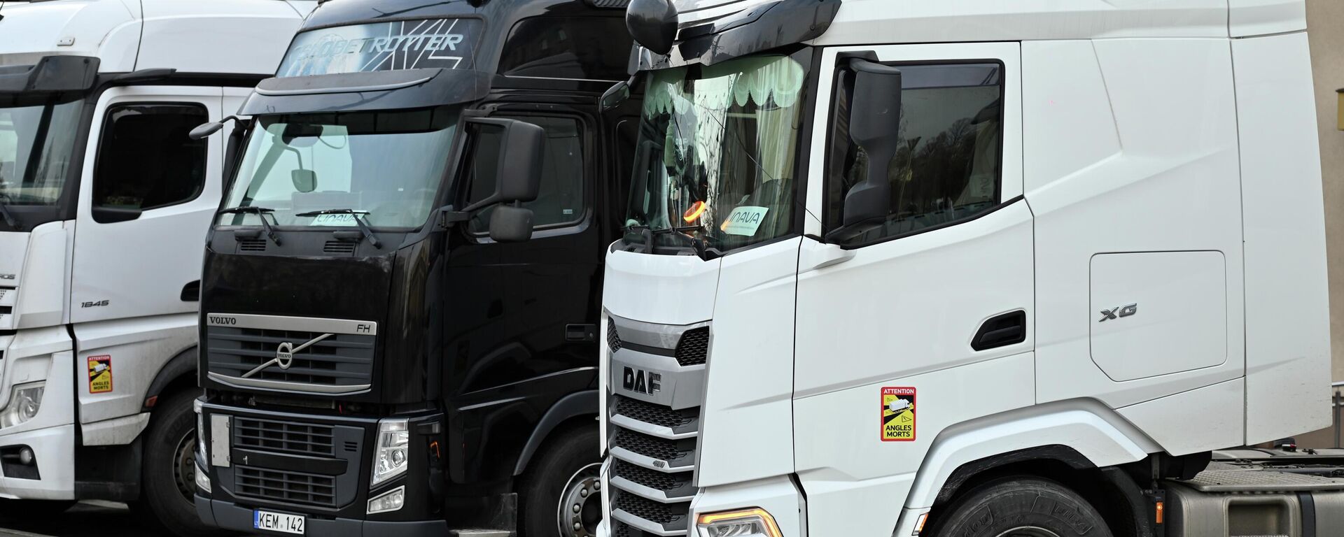 Акция протеста литовских перевозчиков в Вильнюсе Акция протеста литовских перевозчиков в Вильнюсе - Sputnik Литва, 1920, 05.01.2026