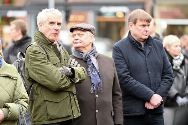 На фото: участники акции протеста литовских перевозчиков в Вильнюсе. - Sputnik Литва