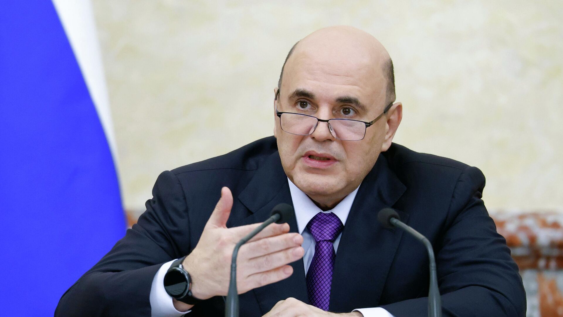 Председатель правительства РФ Михаил Мишустин Председатель правительства РФ Михаил Мишустин - Sputnik Литва, 1920, 10.12.2025