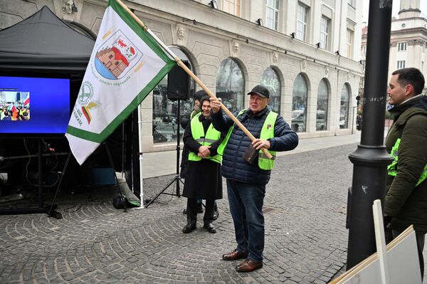 Акцию протеста организовали Сельскохозяйственная палата и Ассоциация сельскохозяйственных кооперативов Литвы Kooperacijos kelias. - Sputnik Литва