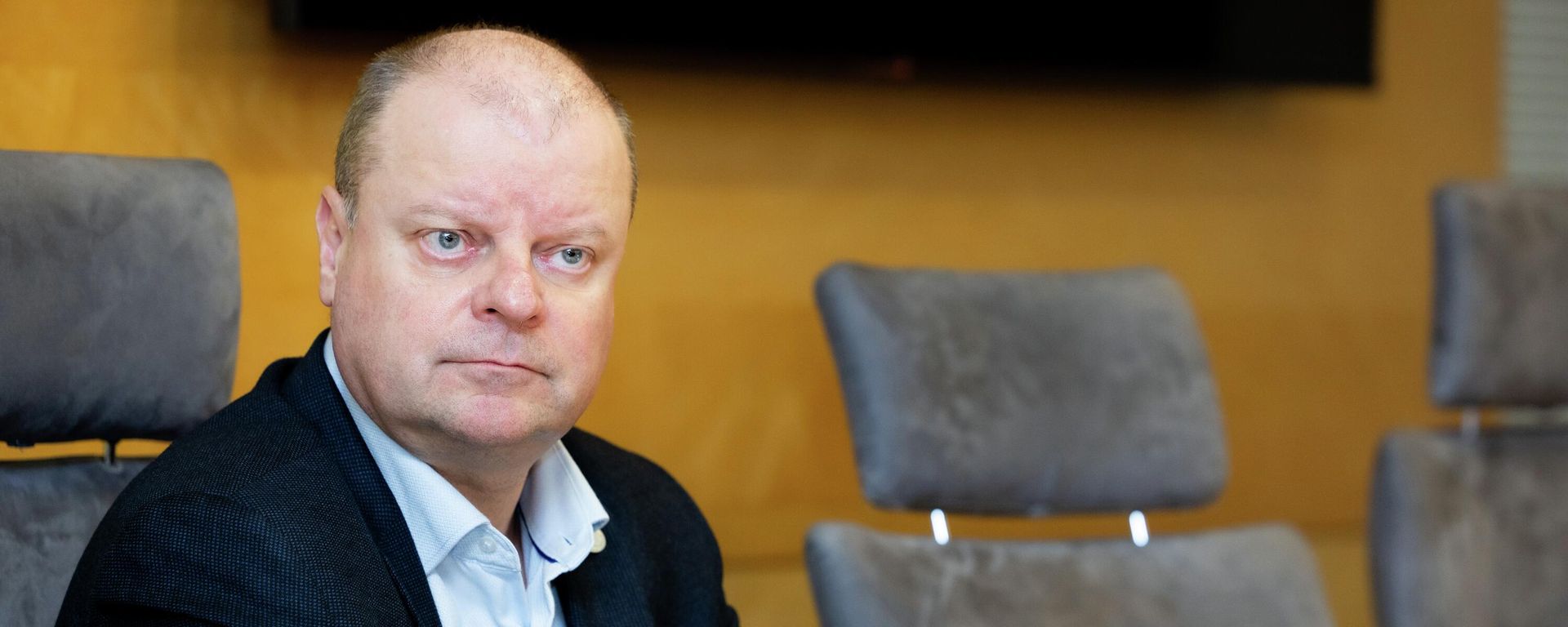 Депутат Сейма Литвы, лидер Демократического союза Во имя Литвы Саулюс Сквернялис - Sputnik Литва, 1920, 14.07.2026