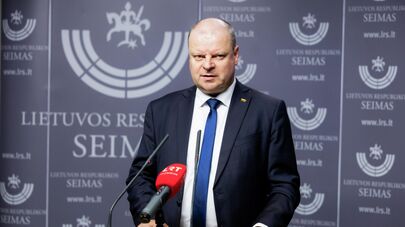 Депутат Сейма Литвы, лидер Демократического союза "Во имя Литвы" Саулюс Сквернялис