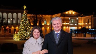 Президент Литвы Гитанас Науседа с первой леди Дианой Науседене