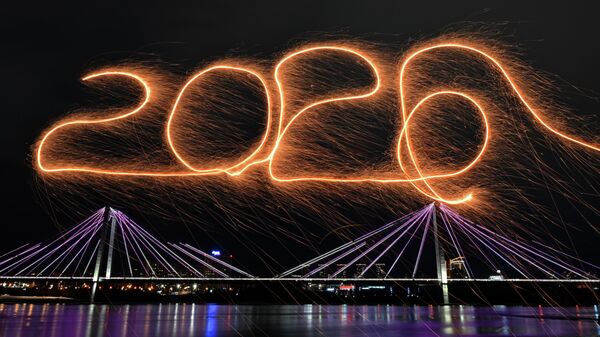 Новогодняя подсветка в Красноярске - Sputnik Литва