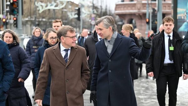 Министры иностранных дел ФРГ и Литвы Йоханн Вадефуль и Кястутис Будрис - Sputnik Литва