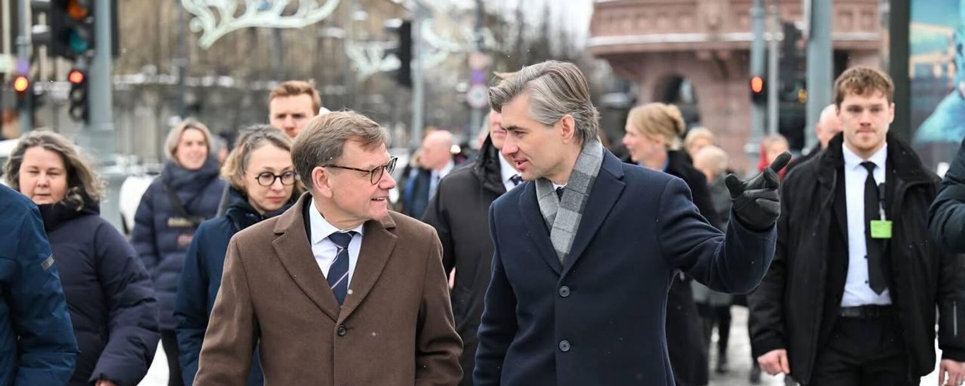 Министры иностранных дел ФРГ и Литвы Йоханн Вадефуль и Кястутис Будрис - Sputnik Литва, 1920, 06.01.2026