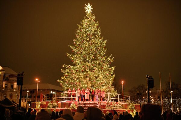 После шествия на Кафедральной площади состоялся праздничный концерт. - Sputnik Литва