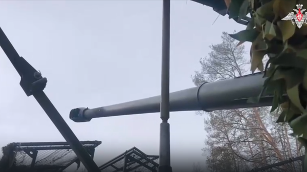 Боевая работа расчета САУ Мальва ГрВ Запад - Sputnik Литва