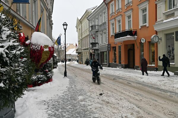 По словам синоптиков, в последний раз более низкая температура воздуха в Литве была зафиксирована 8 января 2024 года, когда в Зарасай мороз достиг –28 градусов. - Sputnik Литва