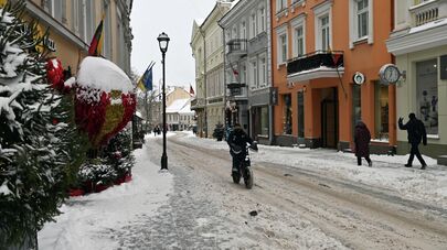 Вильнюс после снегопада