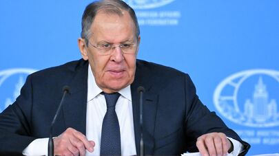 Пресс-конференция министра иностранных дел России Сергея Лаврова