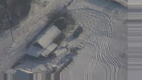 Поражение пункта управления БПЛА ВСУ в Сумской области - Sputnik Литва