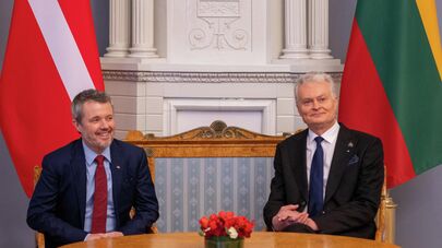 Президент Литвы Гитанас Науседа и король Дании Фредерик X (слева)