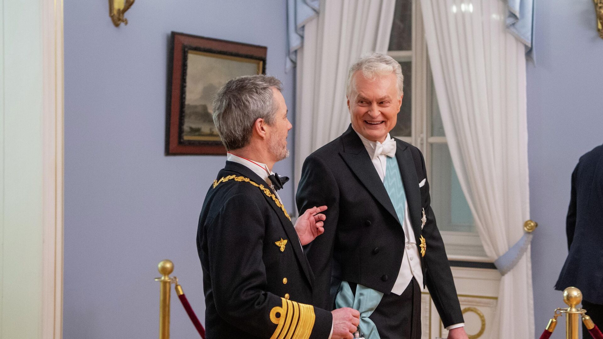 Король Дании Фредерик X и президент Литвы Гитанас Науседа Король Дании Фредерик X и президент Литвы Гитанас Науседа - Sputnik Литва, 1920, 29.01.2026