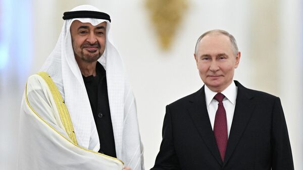 Встреча президента РФ Владимира Путина и президента ОАЭ Мухаммеда бен Заида Аль Нахайяна - Sputnik Литва