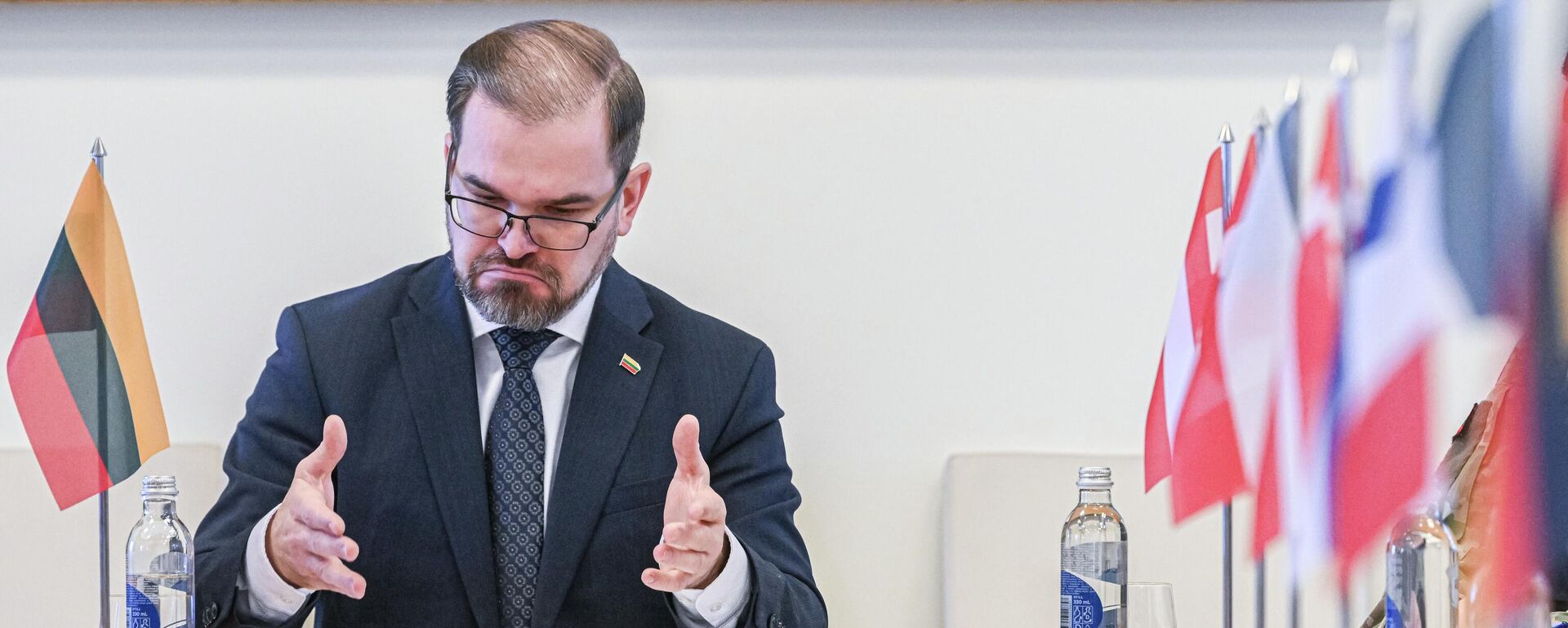 Министр обороны Литвы Робертас Каунас - Sputnik Литва, 1920, 27.02.2026