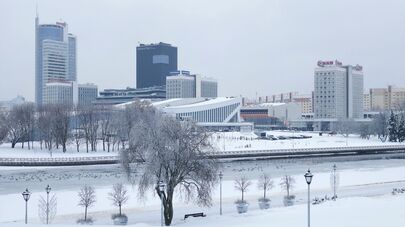 Снег в Минске