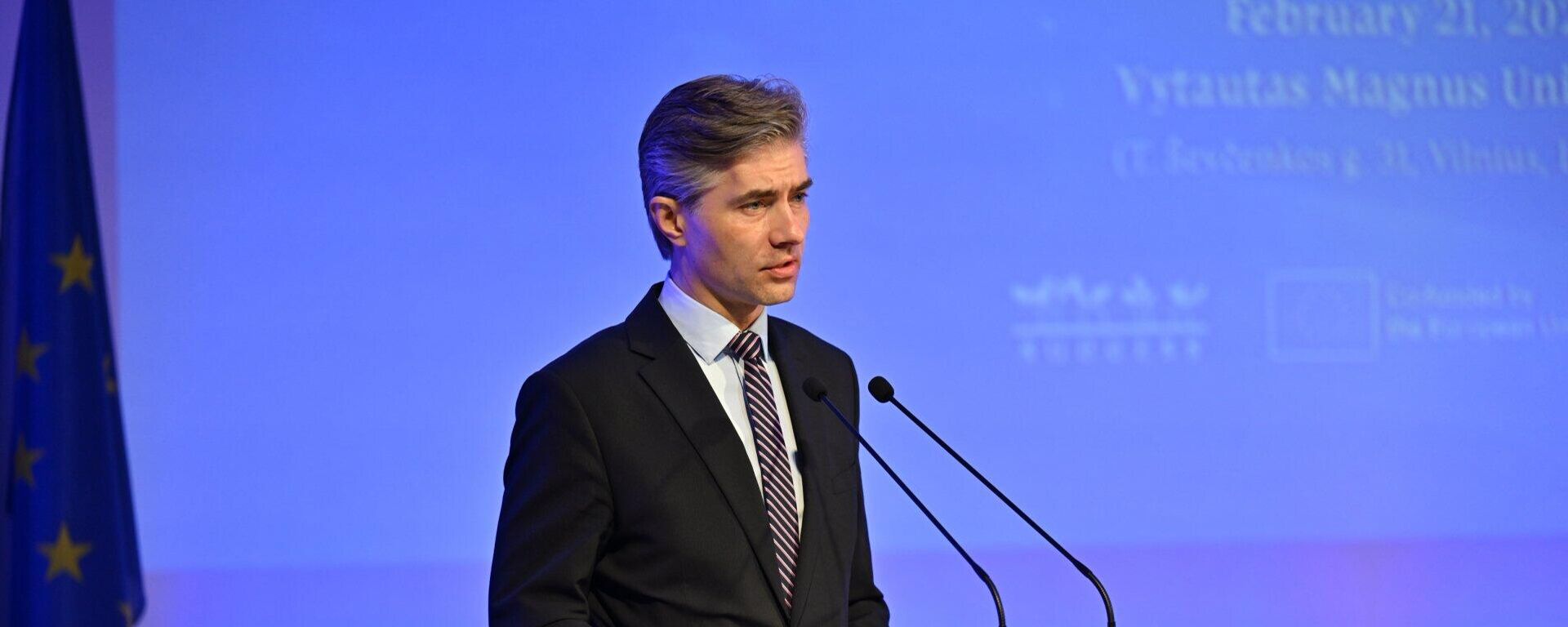 Глава МИД Литвы Кястутис Будрис - Sputnik Литва, 1920, 21.02.2026