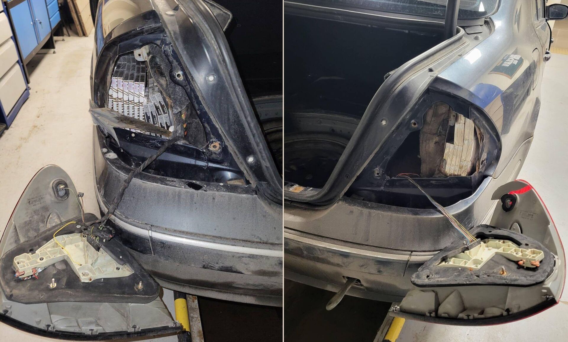 Незаконная перевозка белорусских сигарет в автомобиле - Sputnik Литва, 1920, 06.03.2026