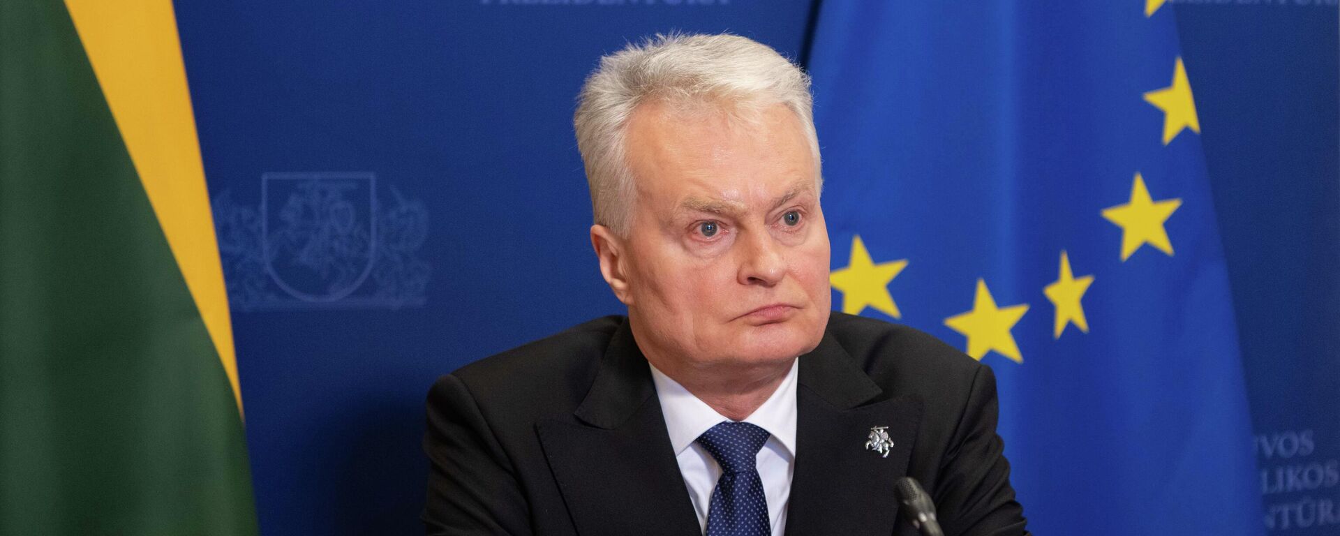 Президент Литвы Гитанас Науседа - Sputnik Литва, 1920, 19.03.2026