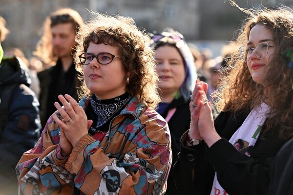 На фото: участники праздника Дня святого Патрика. - Sputnik Литва