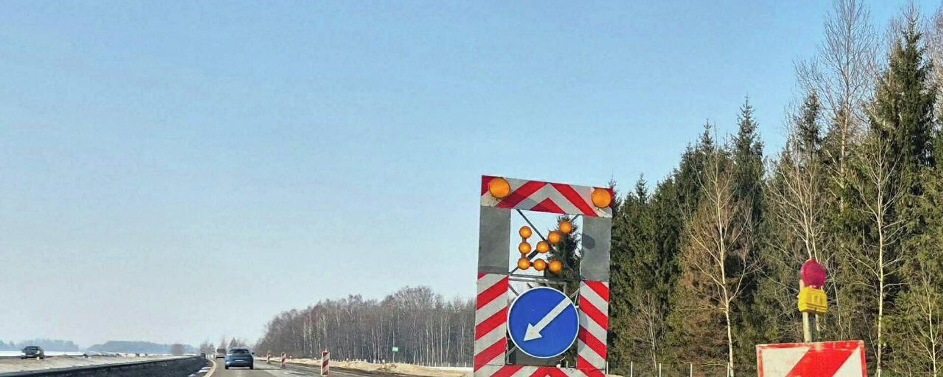 Ремонт дорожного покрытия на автомагистрали А1 Вильнюс – Каунас – Клайпеда - Sputnik Литва, 1920, 16.03.2026