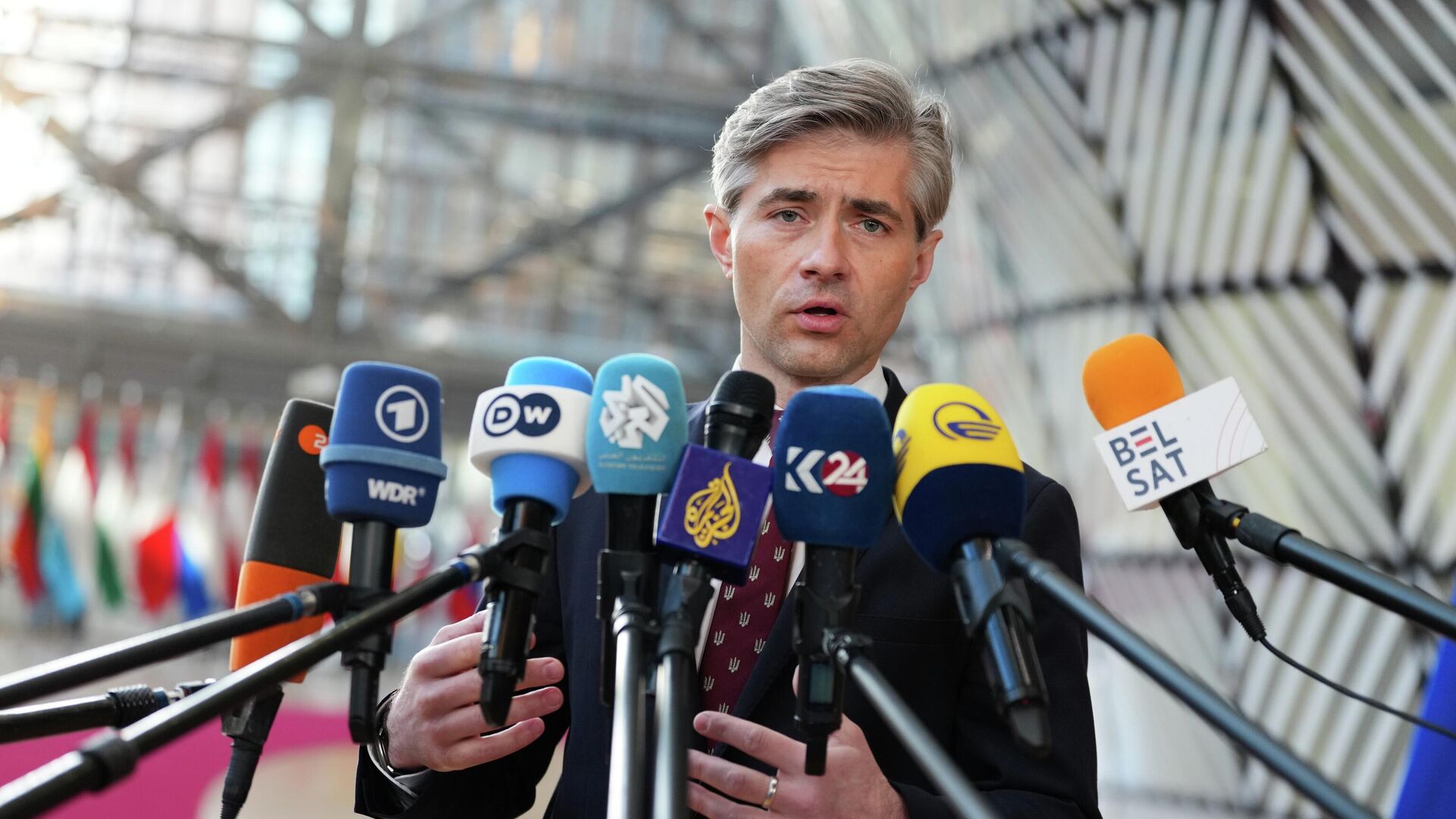 Глава МИД Литвы Кястутис Будрис Глава МИД Литвы Кястутис Будрис - Sputnik Литва, 1920, 14.04.2026