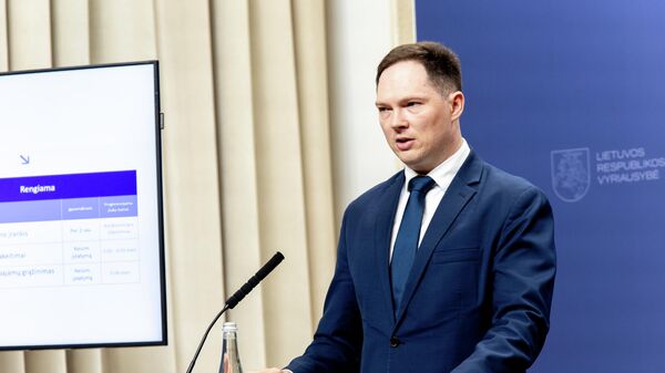 Министр финансов Литвы Криступас Вайтекунас - Sputnik Литва