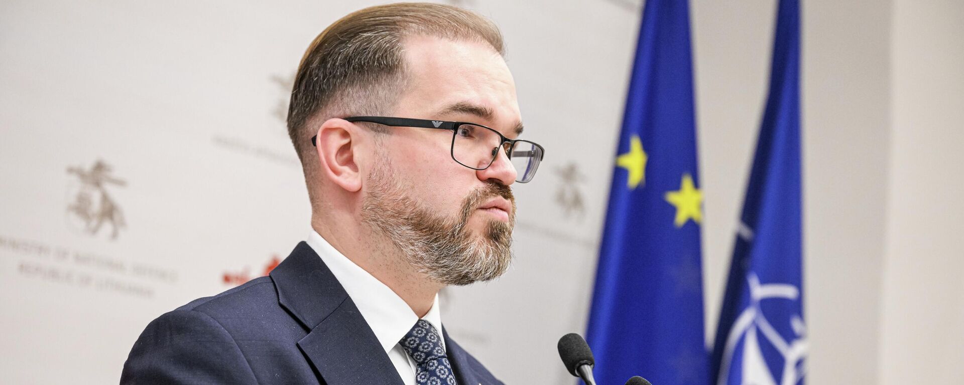 Министр обороны Литвы Робертас Каунас, архивное фото - Sputnik Литва, 1920, 21.04.2026