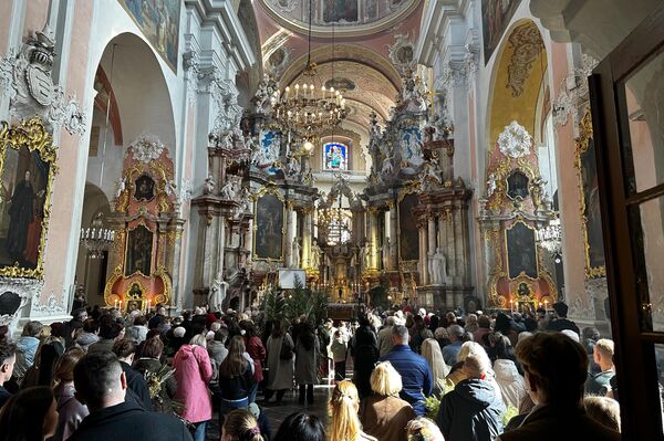 Освященные веточки вербы верующие приносят домой и хранят до следующего Великого поста. - Sputnik Литва