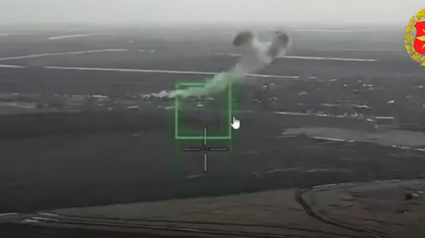 Удар Геранями в районе н.п. Белый Колодезь Харьковской области - Sputnik Литва