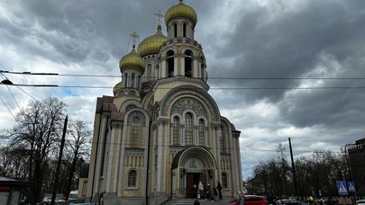 Освящение пасхальные приношений в православных храмах Литвы