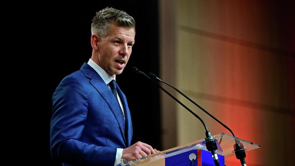 Лидер венгерской партии Тиса Петер Мадьяр - Sputnik Литва