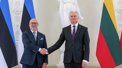 Президент Эстонии Алар Карис и президент Литвы Гитанас Науседа