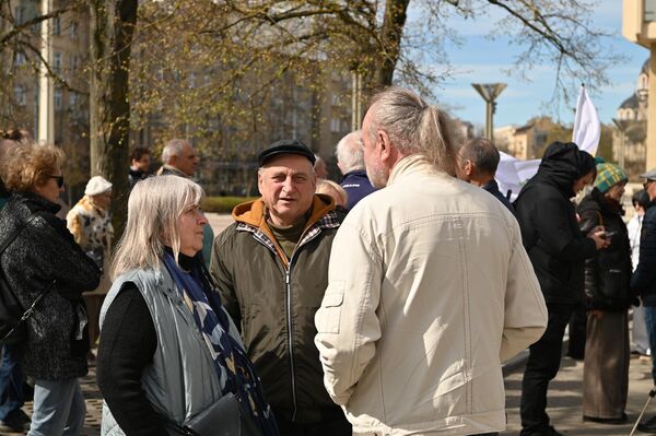 Участники акции протеста призывали власти сохранить лес в Капчяместисе. - Sputnik Литва