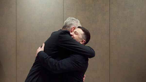 Президент Литвы Гитанас Науседа и Владимир Зеленский - Sputnik Литва