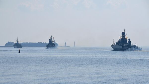 Корабли ВМФ РФ в Кронштадте, архивное фото - Sputnik Литва
