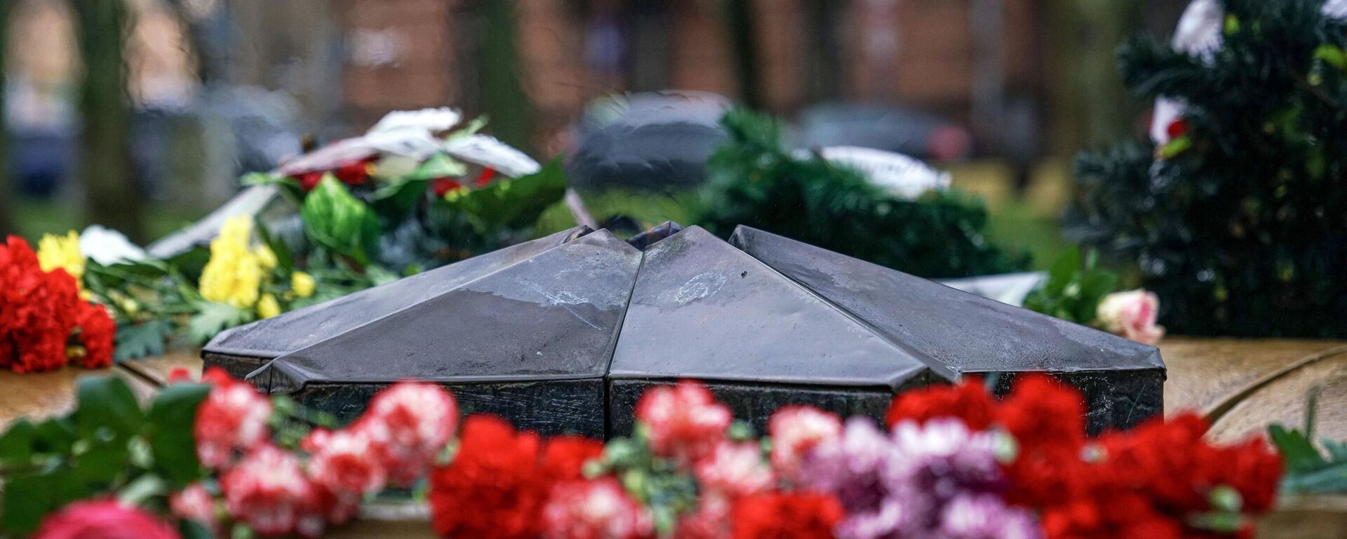 Цветы у мемориала советским воинам в парке Дубровина в Даугавпилсе, архивное фото - Sputnik Литва, 1920, 06.05.2026
