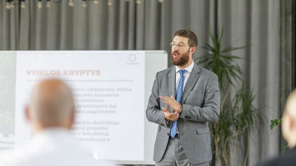 Директор администрации Вильнюсского городского самоуправления Адомас Бужинскас, архивное фото - Sputnik Литва
